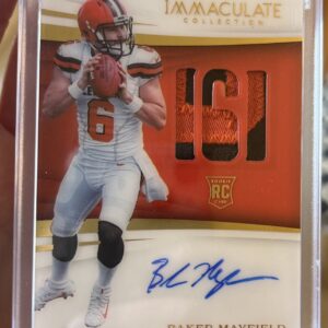 Baker Mayfield 1/1 Rookie Patch Auto (RPA) – 2018 Immaculate x 2022 Panini Honors