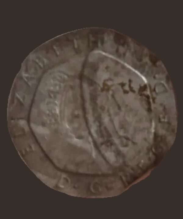 1987 UK 20p Coin – Rare Double Strike Mint Error – Queen Elizabeth II - Image 3