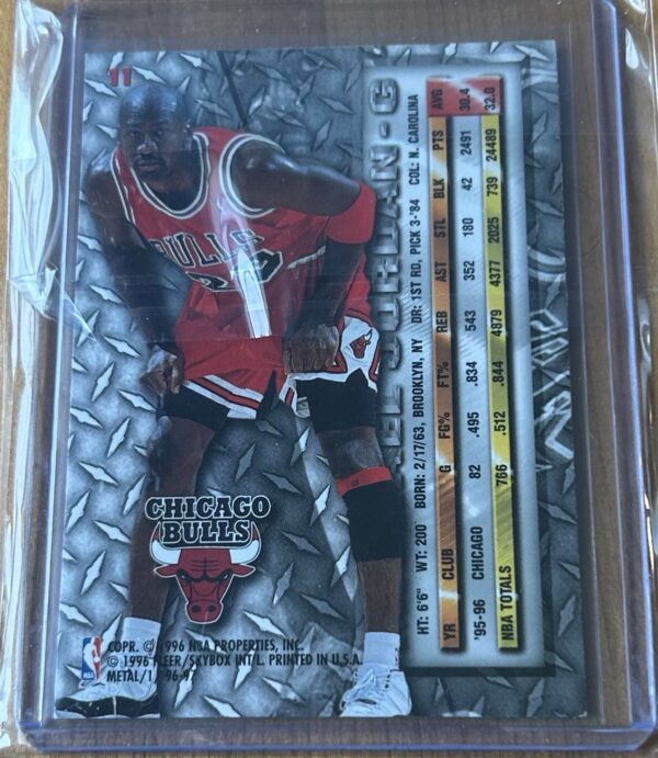 Michael Jordan – 1996-97 Fleer Metal #11 - Image 2