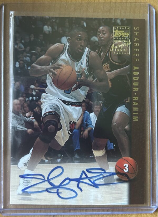 Sharif Abdur-Raheem 1998 Topps Autographs AG5 – Certified Auto Issue