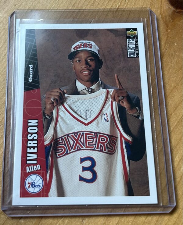 1996 Collector’s Choice Allen Iverson RC #301 Rookie Card