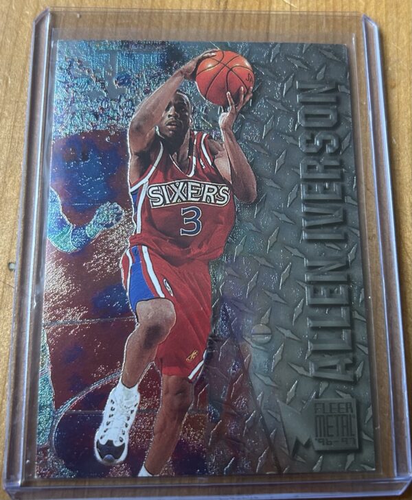 Allen Iverson #201 – 1996-97 Fleer Metal RC (Philadelphia 76ers)