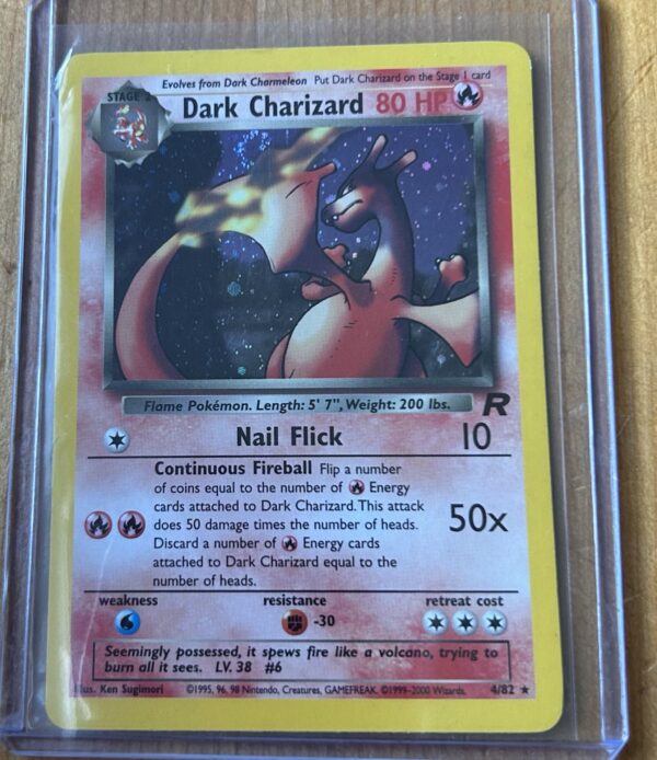 Dark Charizard Holo 2000 Pokémon Team Rocket #4/82 – WOTC