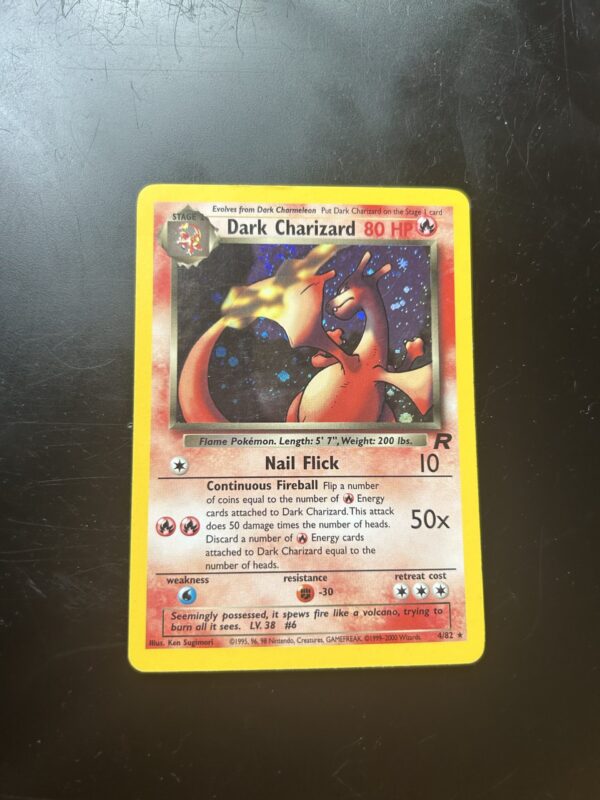 Dark Charizard Holo 2000 Pokémon Team Rocket #4/82 – WOTC - Image 6