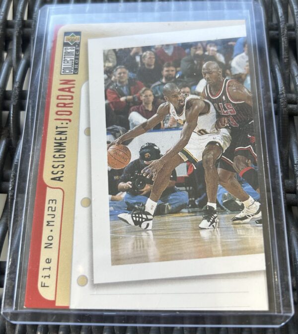 Gary Payton / Michael Jordan 1996 Upper Deck Collector’s Choice #366 – Assignment: Jordan