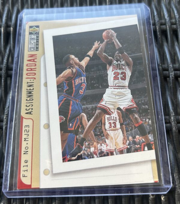 John Starks / Michael Jordan 1996 Upper Deck Collector’s Choice #364 – Assignment: Jordan